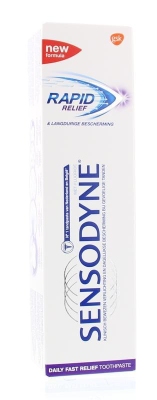 Foto van Sensodyne rapid relief tandpasta 75ml via drogist