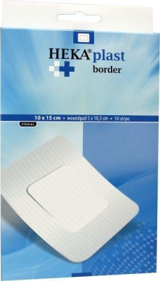 Heka klein border 10 cm x 15 cm steriel 10st  drogist