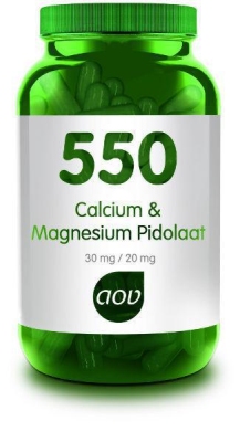 Foto van Aov 550 calcium magnesium pidolaat 90vcap via drogist