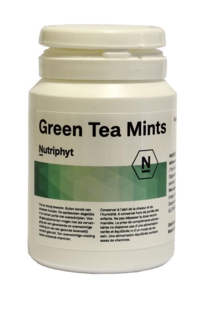 Foto van Nutriphyt green tea mints 120tb via drogist