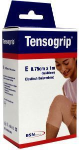 Tensogrip tensogrip e 1m x 8.75cm huidskleur 1st  drogist