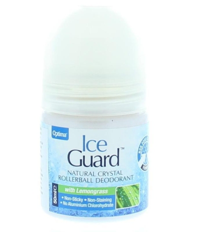 Foto van Optima ice guard deodorant roll on lemongrass 50ml via drogist