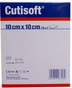 Foto van Cutisoft vliescompressen steriel 10 x 10 cm 75st via drogist