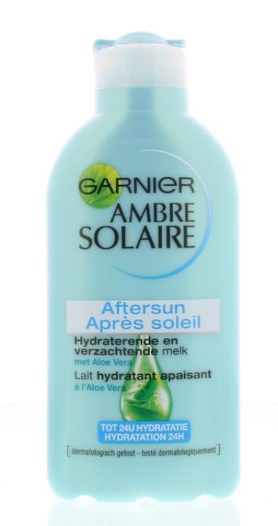 Foto van Garnier ambre solaire aftersun melk 200ml via drogist