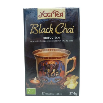 Foto van Yogi tea black chai 17st via drogist