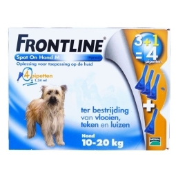 Foto van Frontline spot-on hond m 4st via drogist