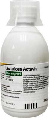 Foto van Actavis lactulosestroop 667 mg 300ml via drogist