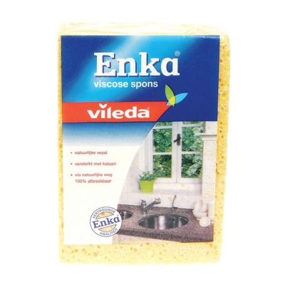 Foto van Enka spons blok-z viscose 16x12cm 1st via drogist