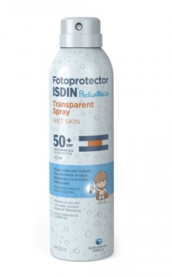 Foto van Isdin fotoprotector pediatrics transparant spray spf50+ 200ml via drogist