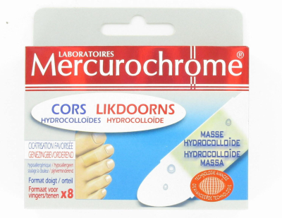 Mercurochrome pleisters likdoorns hydrocolloïde 8 stuks  drogist