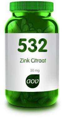 Foto van Aov 532 zink citraat 50 mg 60cap via drogist