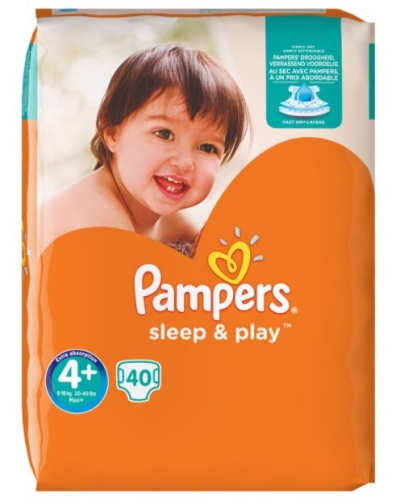 Pampers sleep & play maxi plus s4+ 4 x 40st  drogist