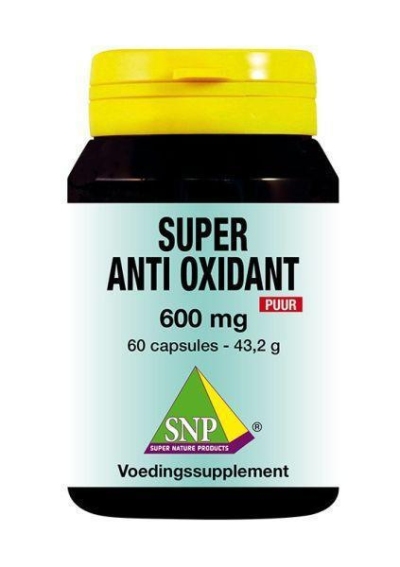 Foto van Snp super anti oxidant 600 mg puur 60ca via drogist