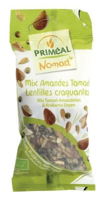 Foto van Primeal mix tamari amandel & linzen 40g via drogist