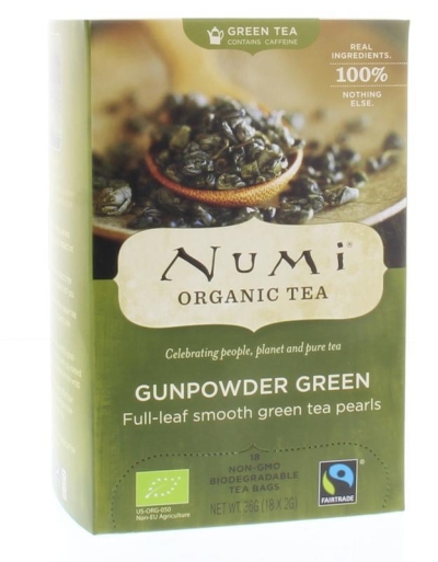 Numi green tea heaven gunpowder 18st  drogist