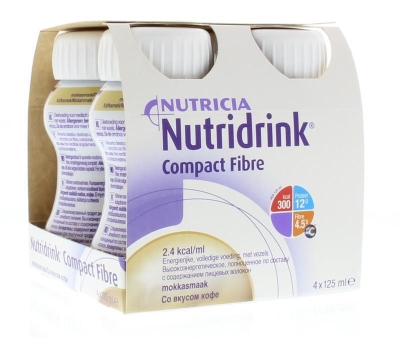 Nutricia compact fibre mokka 4x125g  drogist