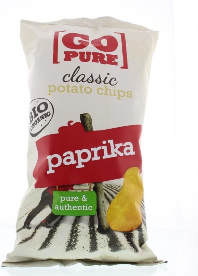 Go pure chips paprika 125g  drogist