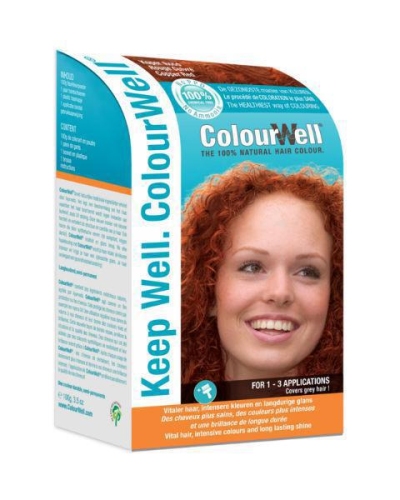 Colourwell 100% natuurlijke haarkleur koper rood 100g  drogist