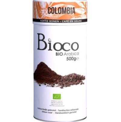 Foto van Bioco colombia koffiebonen 500gr via drogist