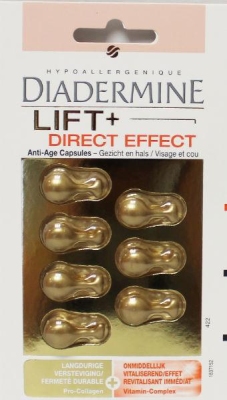 Foto van Diadermine anti-rimpel capsules lift + direct effect 7cap via drogist