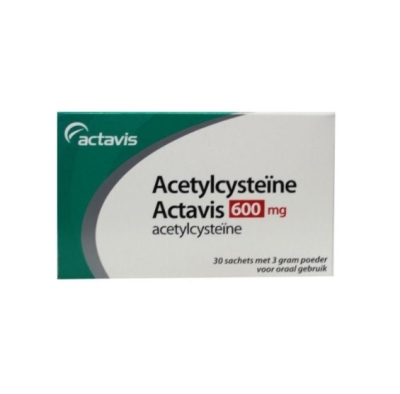 Actavis acetylcysteine 600 mg 30x3g  drogist