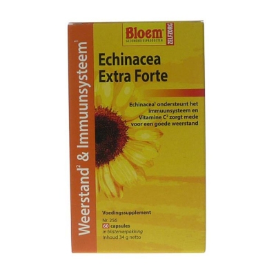 Foto van Bloem echinacea extra forte weerstand 60cap via drogist