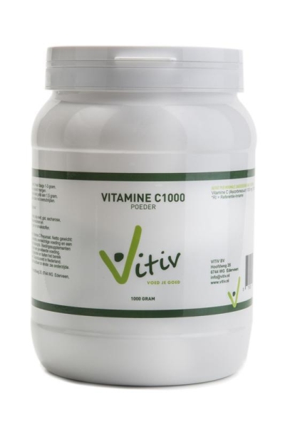 Foto van Vitiv vitamine c poeder 1000g via drogist