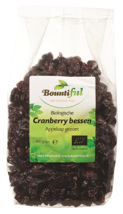 Foto van Bountiful cranberry bessen bio 400g via drogist