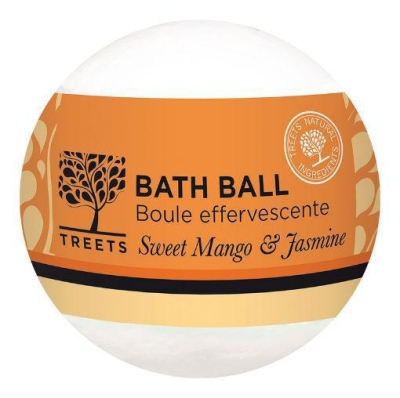 Treets bath ball sweet mango & jasmin 180g  drogist