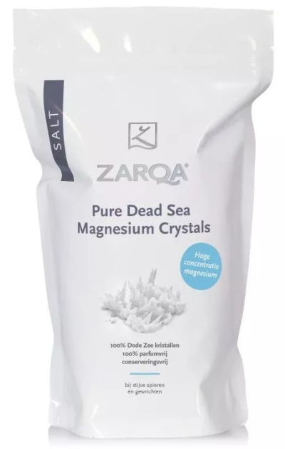Foto van Zarqa dode zeezout magnesium crystal 1000g via drogist