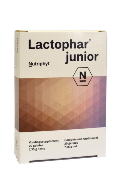Foto van Nutriphyt lactophar junior pediatrie 20st via drogist