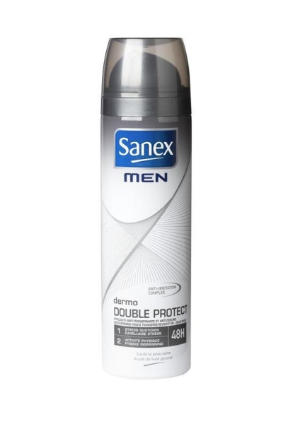 Foto van Sanex men deospray double protect 200ml via drogist