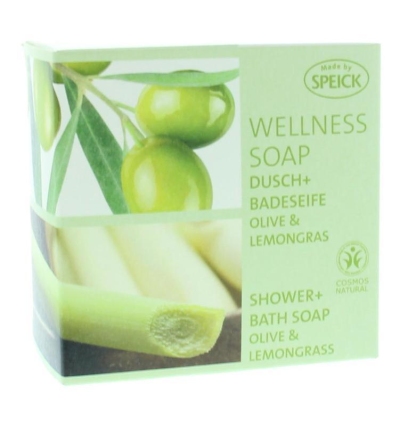 Foto van Speick wellness zeep olijf & lemongrass 200g via drogist