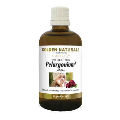 Foto van Golden naturals pelargonium 100ml via drogist