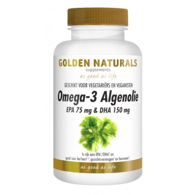Golden naturals omega 3 algenolie capsules 60cap  drogist