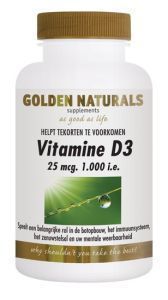 Golden naturals vitamine d3 1000ie 25 mcg 360cap  drogist