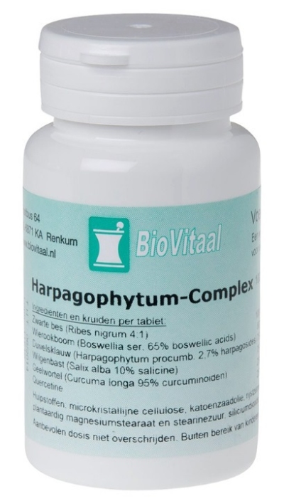 Foto van Biovitaal harpagophytum complex 100tb via drogist