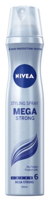 Foto van Nivea hair spray mega strong 250ml via drogist