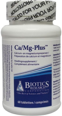Foto van Biotics ca mg plus 60tab via drogist