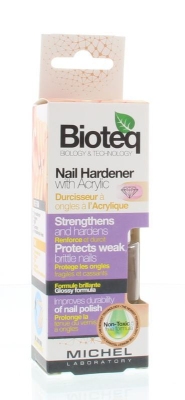 Foto van Bioteq nail hardener with acryl 10ml via drogist