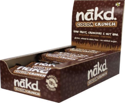Foto van Nakd cocoa crunch repen 30 gram 18x30g via drogist