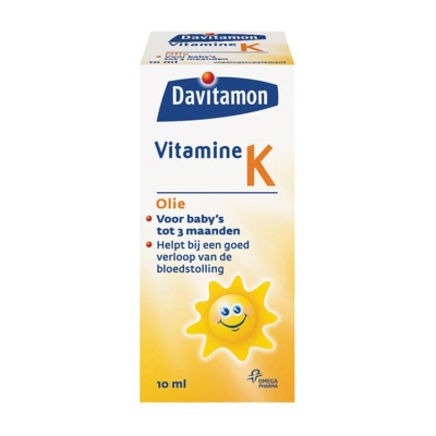 Foto van Davitamon vitamine k olie 10ml via drogist