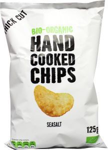 Foto van Trafo chips handcooked zout 125g via drogist