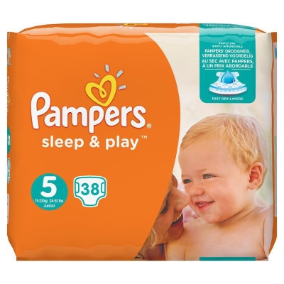 Pampers sleep & play junior s5 4 x 38st  drogist