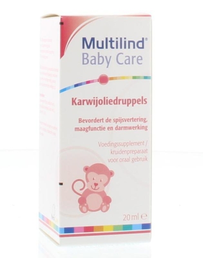 Foto van Multilind baby care karwijolie 20ml via drogist