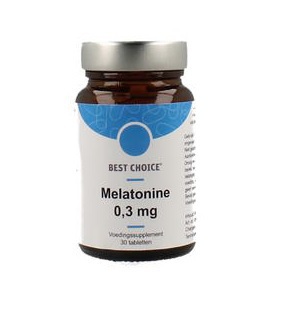 Foto van Best choice melatonine 0.3 mg 30tb via drogist