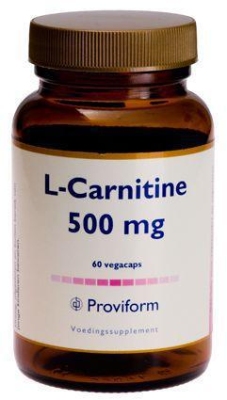 Foto van Proviform l-carnitine 500mg 60vc via drogist