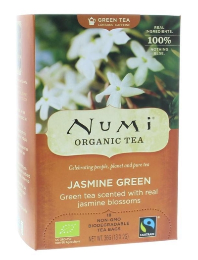Foto van Numi green tea monkey king jasmine 18st via drogist