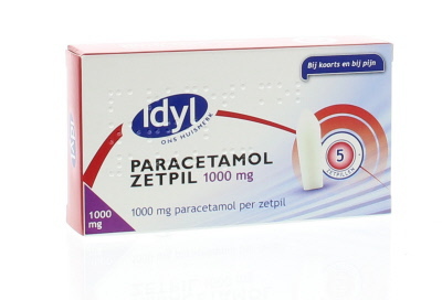 Idyl pijnstillers paracetamol zetpil 1000mg 5st  drogist