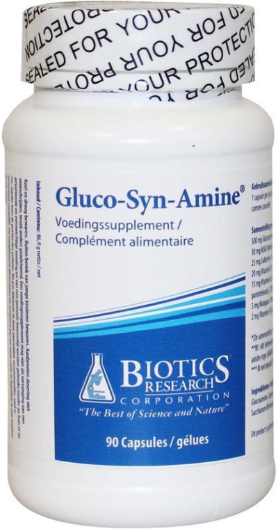 Foto van Biotics gluco syn amine 500 mg 90cap via drogist